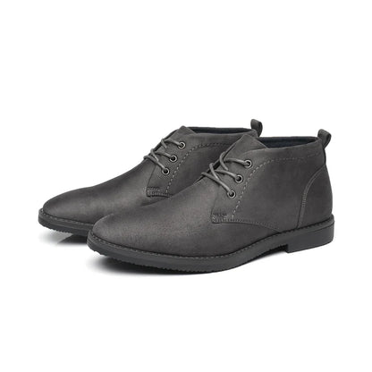 Men’s Elegant Microfiber Chukka Boots with Low Heel