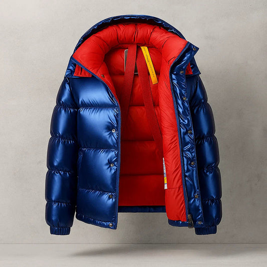 Men's Insulated Full-Zip Winter Puffer Jacket