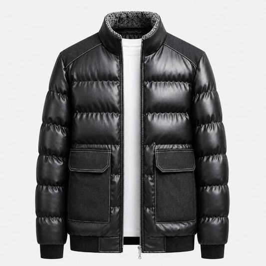 Men’s Reinforced Quilted Utility Puffer Jacket