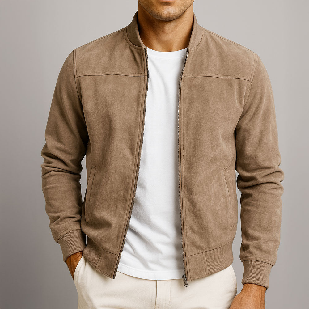 Men’s Relaxed Suede Urban Jacket