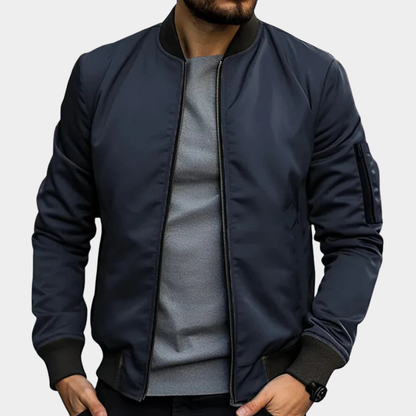 Lightweight Modern Zip-Up Bomber Jacket